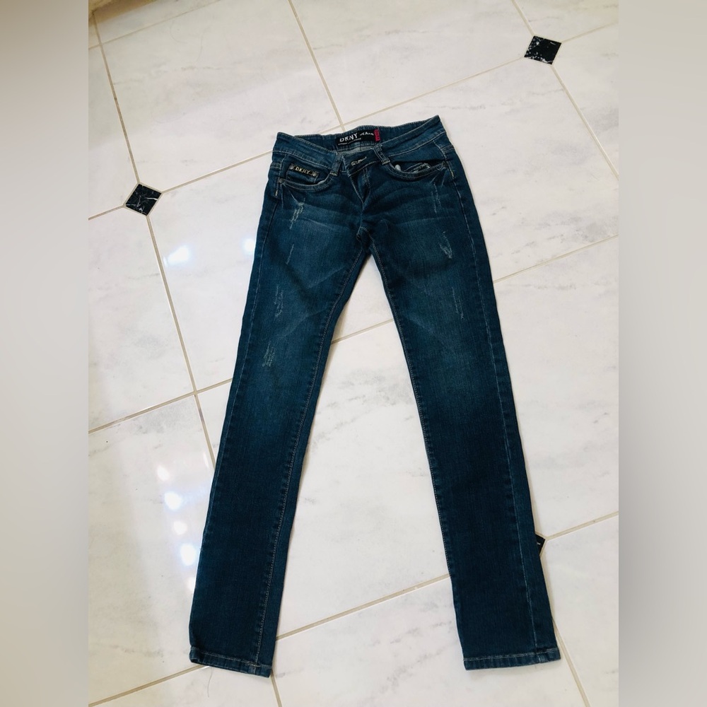 DKNY Women's Dark Blue Skinny Jeans